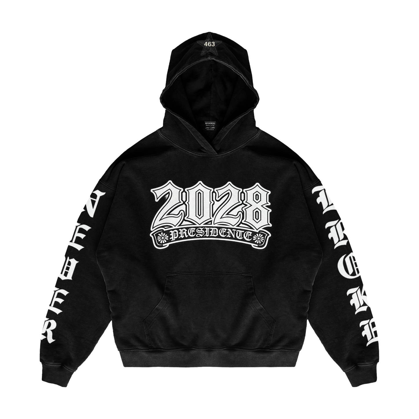 2028 NB PRESIDENTE” DTF HOODIE & SHORTS SET BLACK