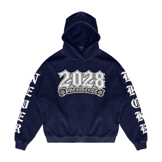 2028 NB PRESIDENTE” DTF HOODIE & SHORTS SET NAVY BLUE
