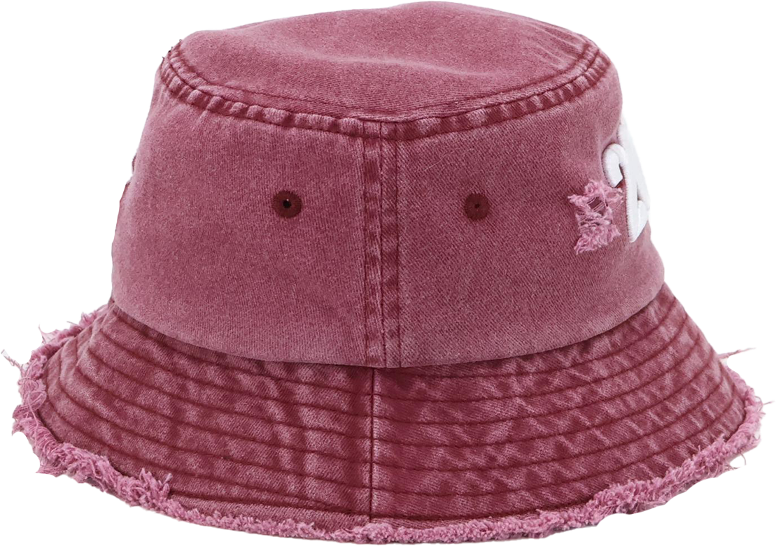 “2028” Limited Edition Distressed Denim Bucket Hat