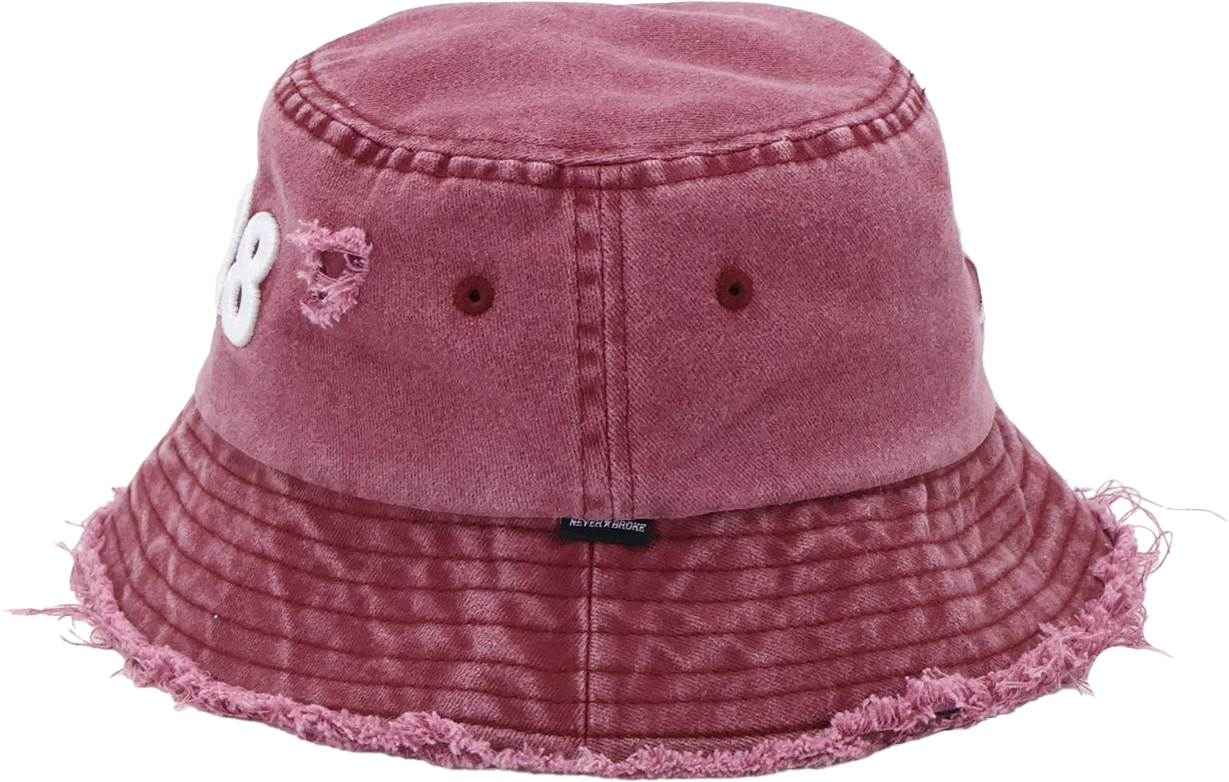 “2028” Limited Edition Distressed Denim Bucket Hat