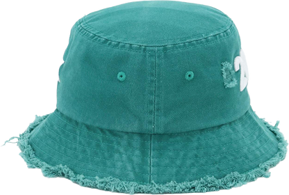 “2028” Limited Edition Distressed Denim Bucket Hat