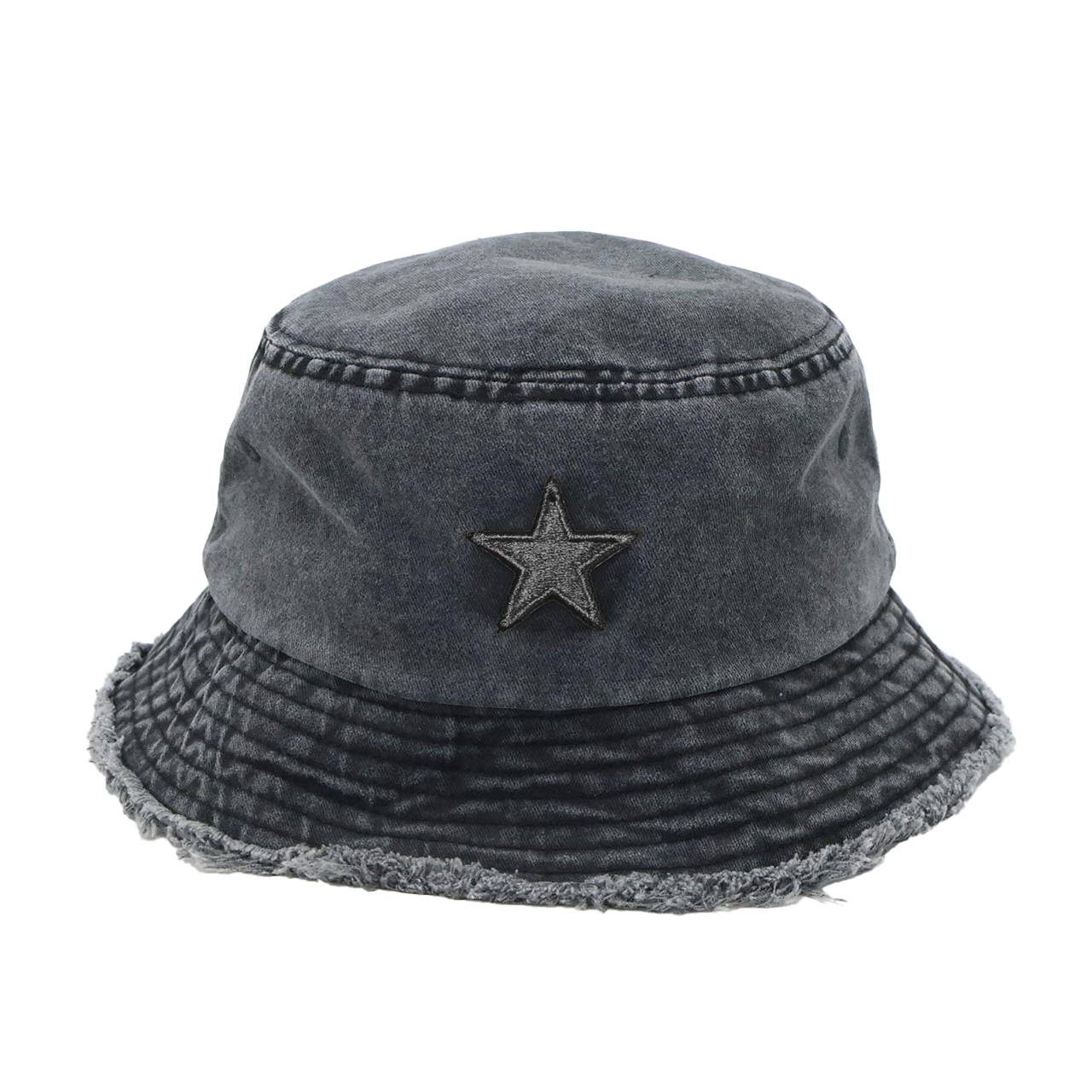 “2028” Limited Edition Distressed Denim Bucket Hat