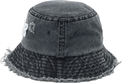 “2028” Limited Edition Distressed Denim Bucket Hat