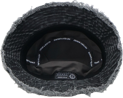 “2028” Limited Edition Distressed Denim Bucket Hat