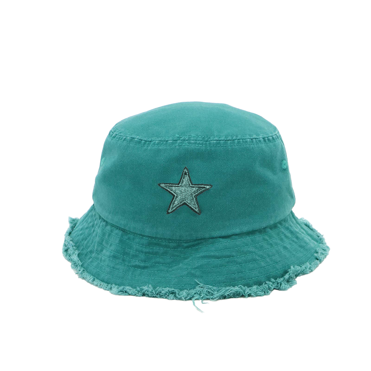“2028” Limited Edition Distressed Denim Bucket Hat