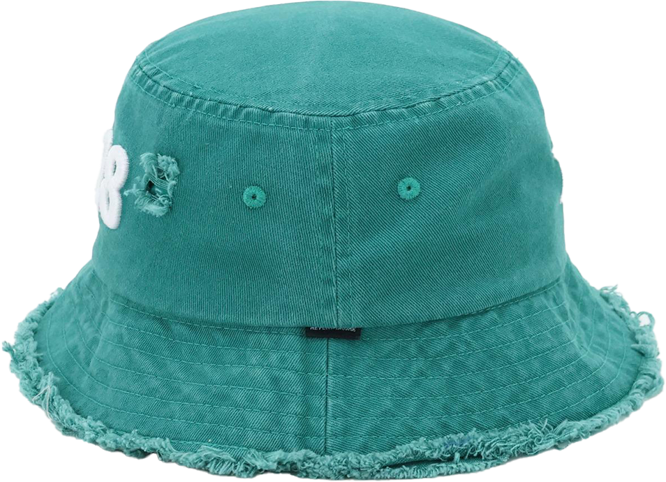 “2028” Limited Edition Distressed Denim Bucket Hat