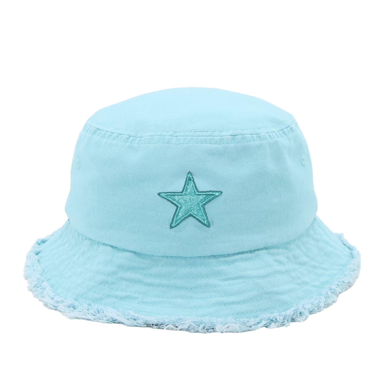 “2028” Limited Edition Distressed Denim Bucket Hat